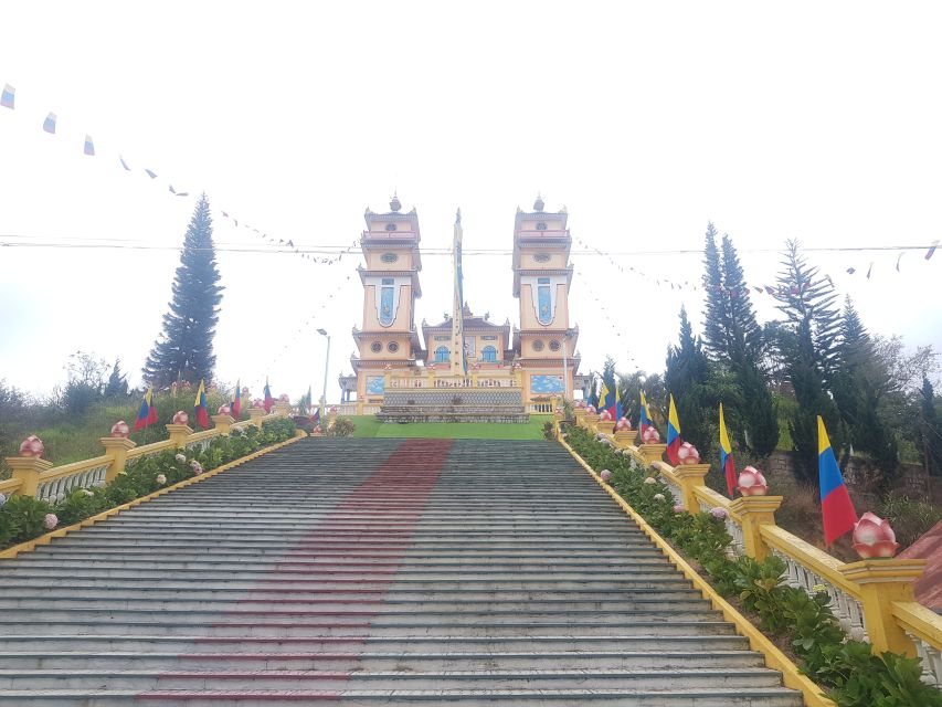 7-hour Datanla waterfall, Clay Tunnel and Holy See temple - Da Lat Railway Station: French-colonial style, three-peak symbolism