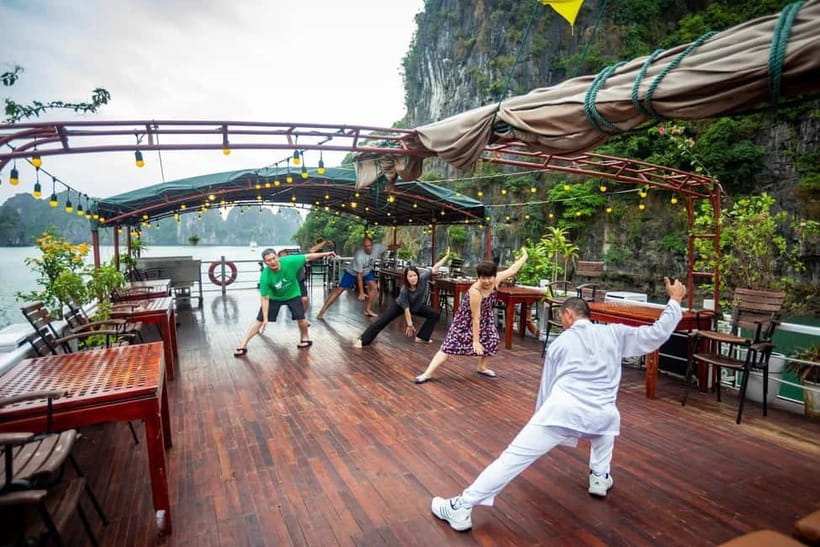 Bai Tu Long Bay 2 Days 1 Night With Renea Cruise - Day 1: Cap La Island Kayaking, Swimming, and a Proper Sunset Party