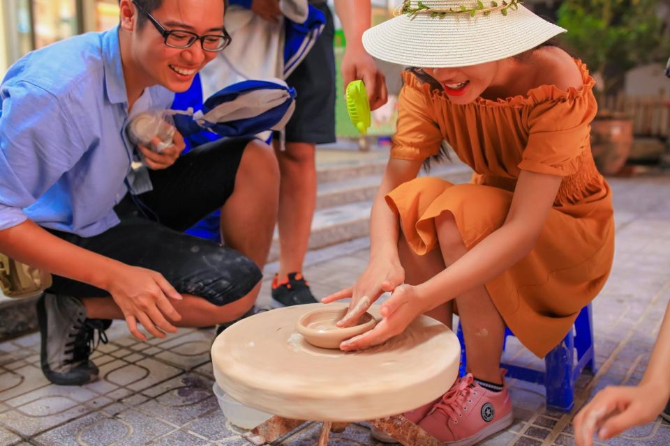 Bat Trang Pottery ancient village by Motorbike - Riding out from Hanoi: the Red River countryside intermission