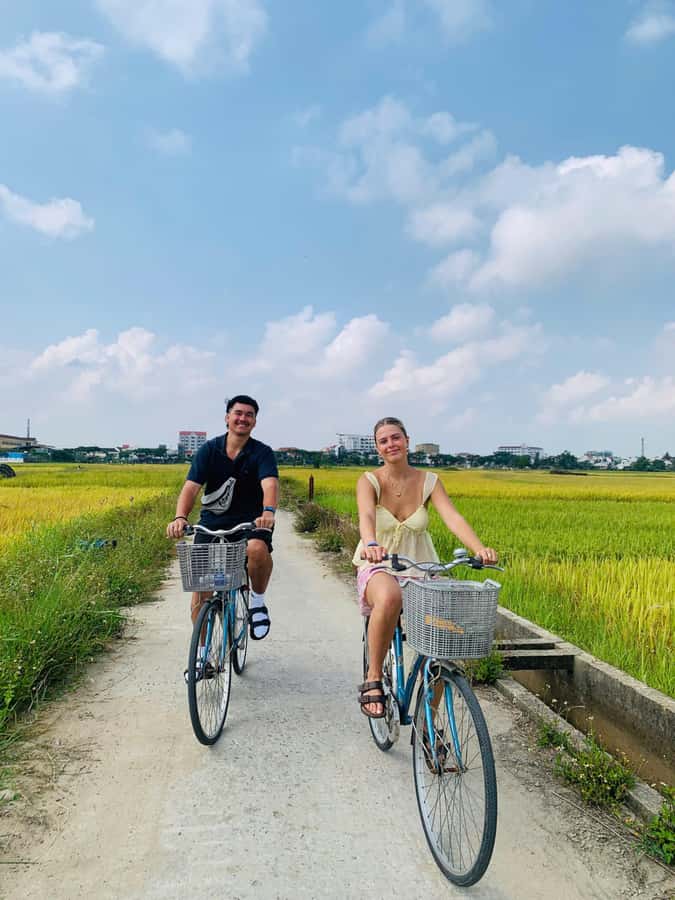 BUFFALO RIDING -BASKET BOAT & BIKE TOUR-HOI AN - Cycling the rice paddies and rural lanes: what you’ll see, and what you should expect