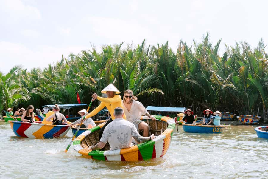 BUFFALO RIDING -BASKET BOAT & BIKE TOUR-HOI AN - Lantern-making in the old town: the hands-on souvenir moment