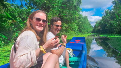 Can Tho: Floating Market & Lung Ngoc Hoang Nature Reserve - Cai Rang floating market from the water: how the “big show” feels when you’re low on the canals