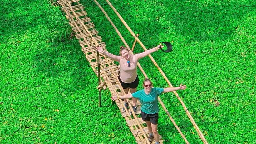 Can Tho: Floating Market & Lung Ngoc Hoang Nature Reserve - Bamboo basket weaving village: watching, then trying the craft
