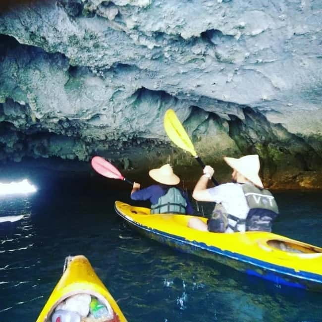 CAT BA :2D1N Lan Ha bay-Ha Long bay with Plankton Excursion - Day 1: From Bèo Harbour to cave lagoons and Cam Lagoon swim
