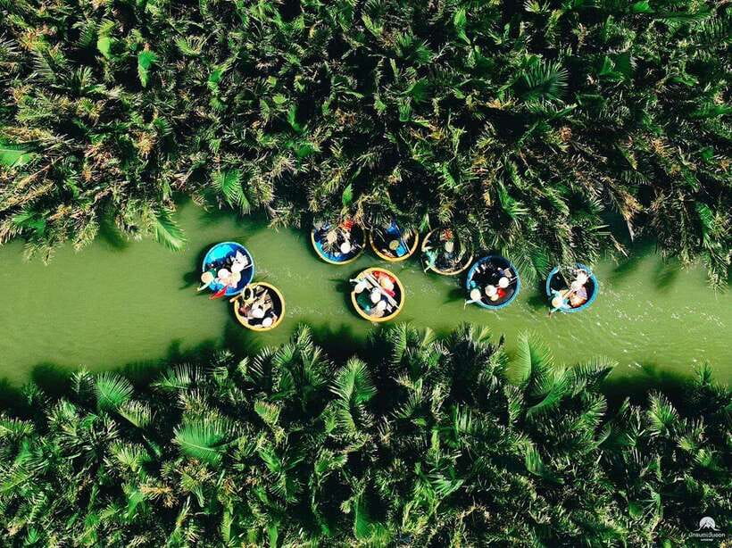 Coconut Basket Boat Ride in Hoi An - The coconut forest and mangrove palm canals: the main cruise segment