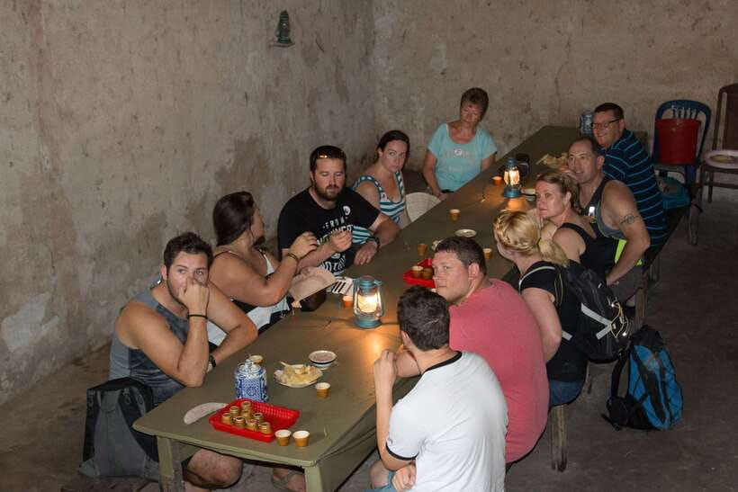 Cu Chi Tunnels Half-Day: Big Group Vietnam War Experience - Cassava and tea: the wartime meal portion of the tour