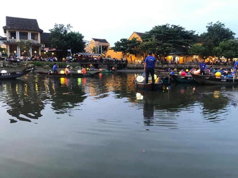 Da Nang : Basket Boat Ride - Hoi An City - Release Lantern - Phuc Kien Chinese Assembly Hall and Ancestor Worship Details