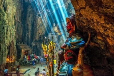Da Nang : Lady Buddha - Marble Mountains - Am Phu Cave Tour - Marble Mountains: The Five-Element Hills and the Climb Factor