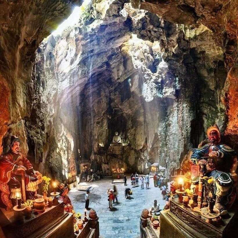 Da Nang: Marble Mountain, Am Phu Cave, and Lady Buddha … - Linh Ung Pagoda and the 67-meter Lady Buddha