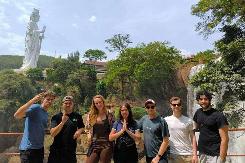 Dalat Countryside & Pongour Waterfall Tours (Small Group) - Elephant Waterfalls: the big view from Linh An pagoda