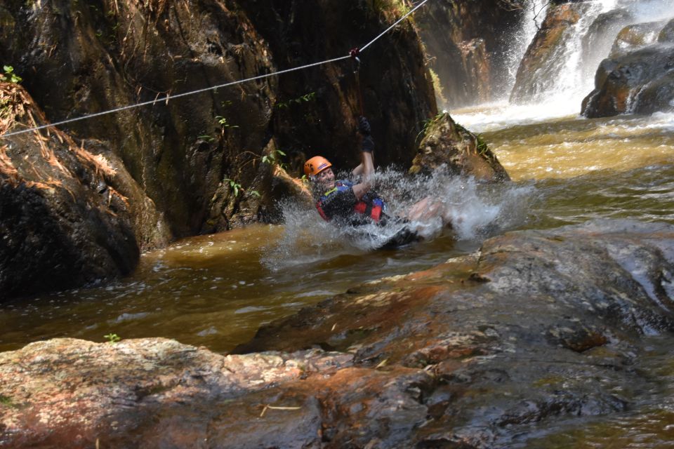 Dalat: Extreme Canyoning Adventure - The safety training setup: practice first, then the real drops