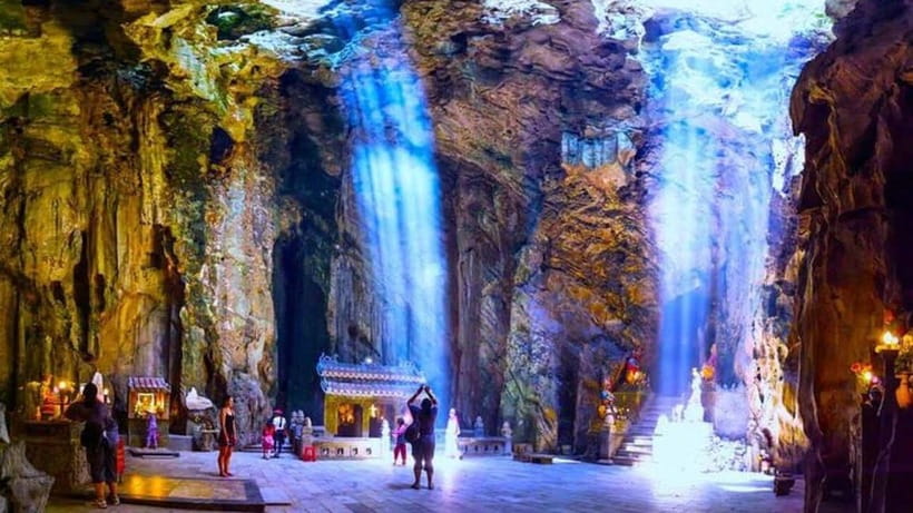 DaNang/HA: Lady Buddha, Marble Mountain & Am Phu Caves Tour - Monkey Mountain and Linh Ung Pagoda: the calm start that sets the mood