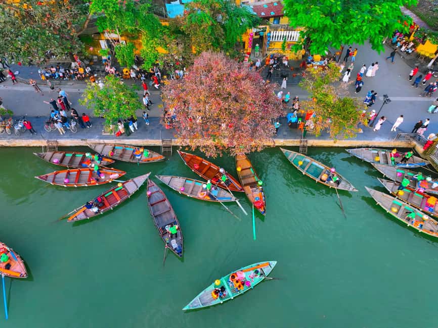 Danang: Hoi An, Marble Mountains or Bay Mau Coconut Forest - Basket Boat at Bay Mau Coconut Forest: Calm Water With a Spin Show