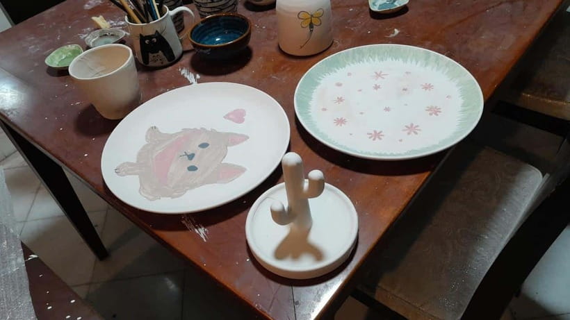 Experience the Art of Ceramic Painting | Hanoi’s Old Quarter - Painting Setup and Tools: You Don’t Need Art School