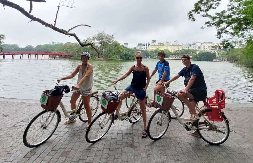 Explore Hanoi Old City By Cycling Tour With Small Groups - Hanoi Citadel and the Flag Tower area: a fortress feeling without the exhaustion