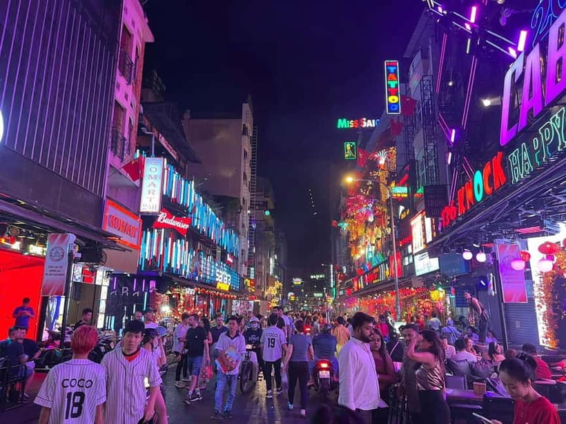 Free E-sim Saigon Nightlife Hopping Tour - Entering Japanese Town from Vincom Center Đồng Khởi