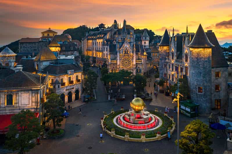 From Da Nang: Ba Na Hills Golden Bridge Private Tour & Lunch - Golden Bridge: the silk-strip look on a crowded mountaintop