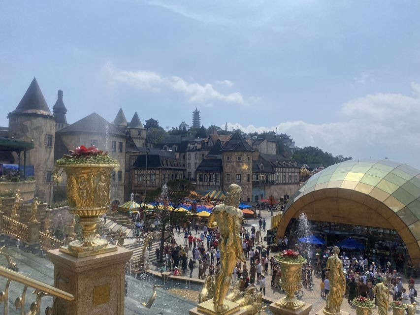 From Da Nang/Hoi An: Golden Bridge Ba Na Hills Full-Day Tour - Ba Na Hills French Village: lunch, European-style streets, and a breather