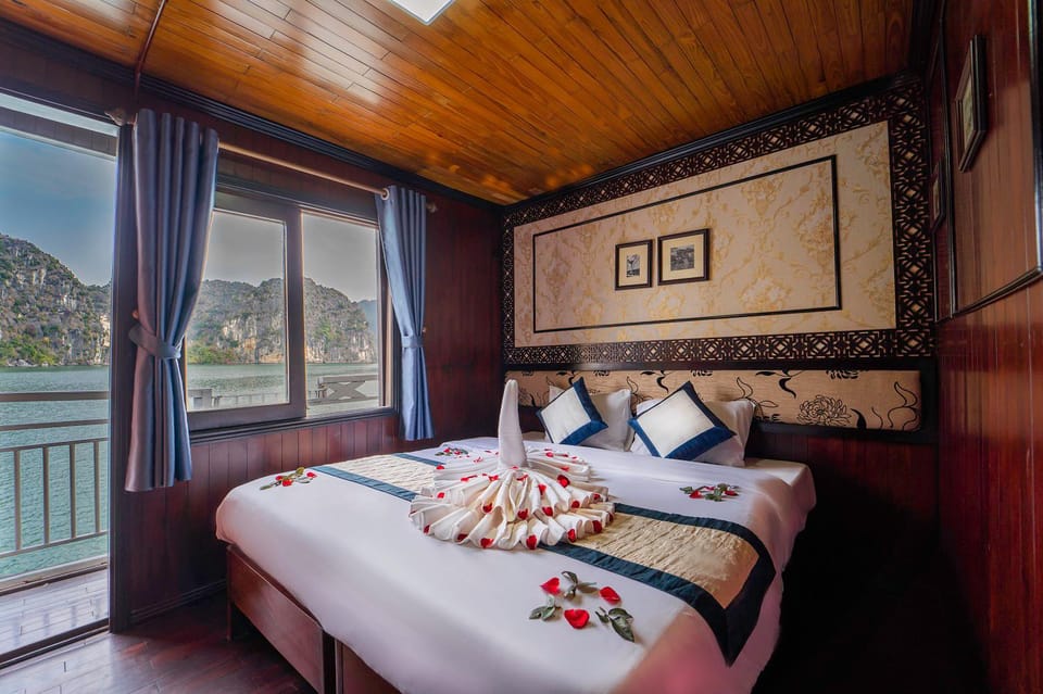 From Hanoi: 2-Day Ha Long Bay Boat Tour - Spring roll cooking class and dinner in the middle of the bay