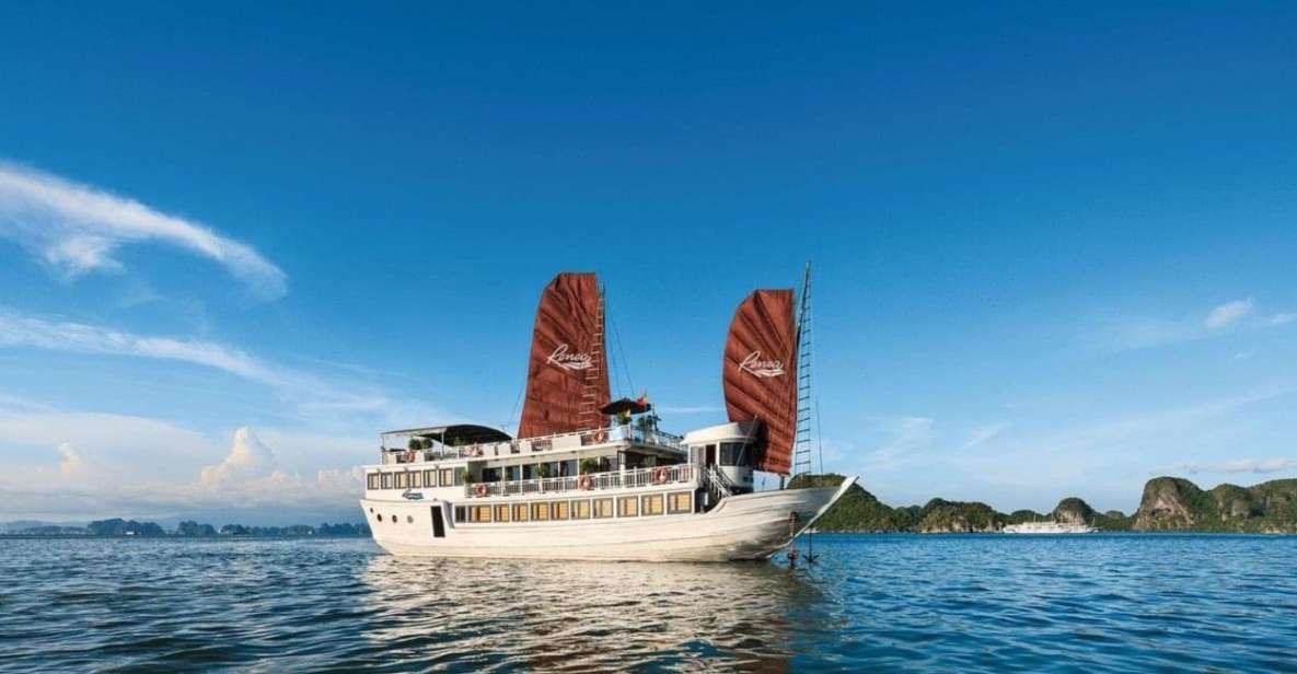 From Hanoi: 3-Day and 2-Night Cruise Stay at Bai Tu Long Bay - Day 1: Thien Canh Son Cave, onboard activities, and squid fishing at night