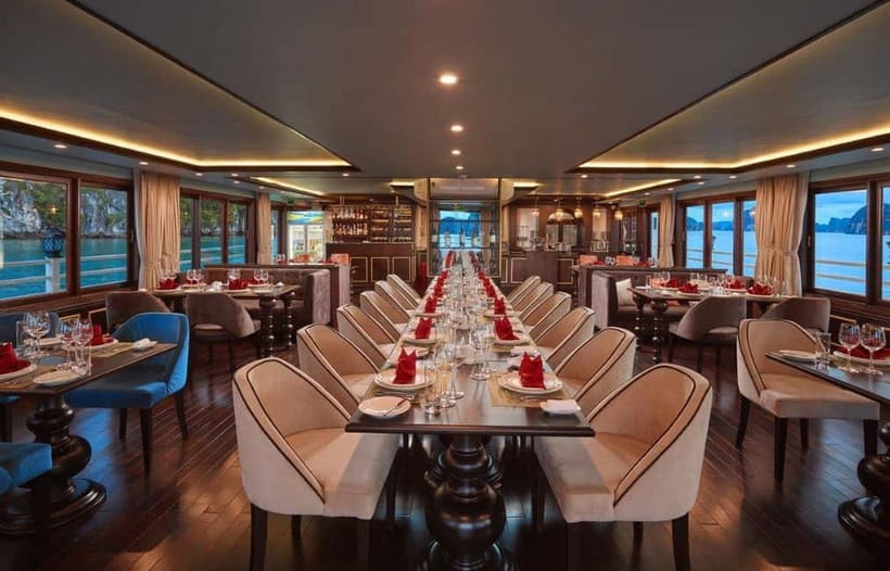 From Hanoi: 3 Day Halong Bay 5 Star Cruise - Ninh Binh Tour - Day 1 on Halong Bay: Bo Nau, Sung Sot, Titov Island, and night fun
