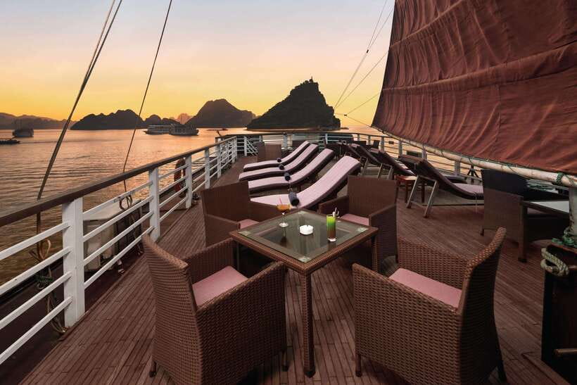 From Hanoi: 3D2N Ha Long & Lan Ha Bay by Le Journey Cruise - Day 1: Surprising Cave, Ti Top Island, then a cooking class at sunset time