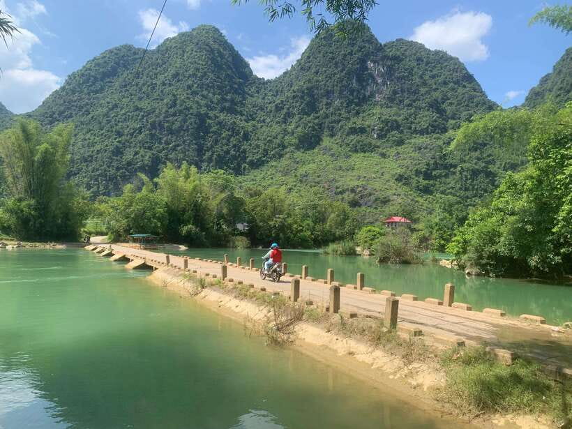 From Hanoi: Ban Gioc Waterfall - Local Villages 2nights/1day - Ban Gioc Waterfall: getting close, crossing into China’s view, and the boat call