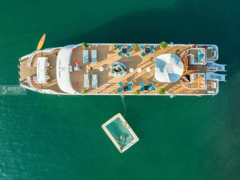 From Hanoi: Cat Ba Island and Lan Ha Bay Cruise Day Trip - The Top Deck Wind-Down and Sunset Party with Fruit and Tea