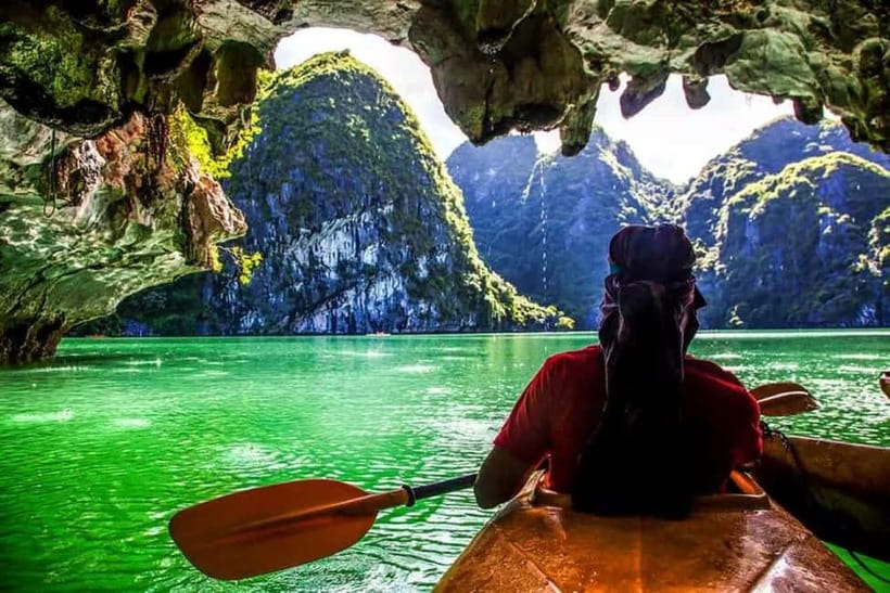 From Hanoi: Halong bay Luxury tour on 5 star cruise - Sunset Party Back on Board: Wine, Tea, Fruits, and French Fries
