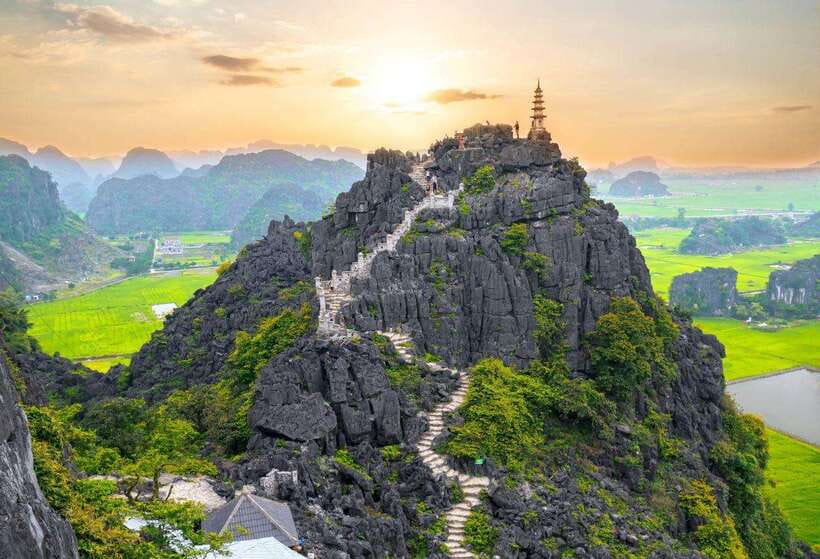 From Hanoi: Ninh Binh- Hoa Lu-Tam Coc- Mua Cave- Highlight - From Hanoi to Ninh Binh: early pickup and limousine ride