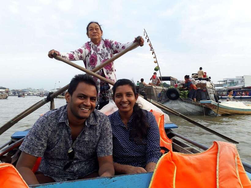 From HCM 1-day Cai Rang floating market local mekong village - Lunch with a local family and the cake buffet