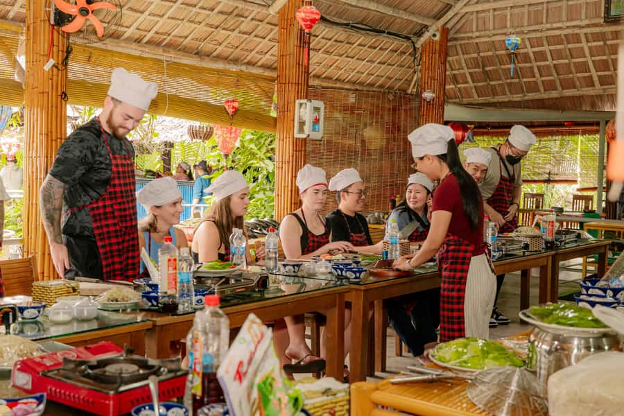 From Hoi An: Market Tour, Basket Boat Ride and Cooking Class - The Rural Kitchen Setup: Hands-On Cooking Instead of Sitting Still