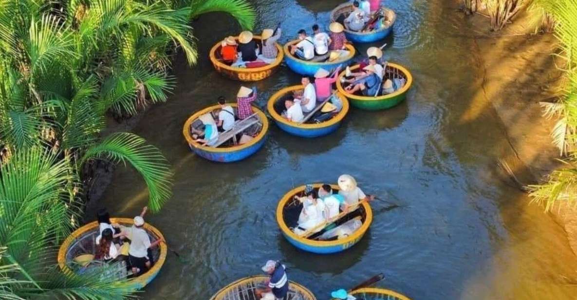 Hoi An : Cam Thanh Basket Boat Riding W Two-way Transfers - Paddling lessons, then a basket boat race vibe